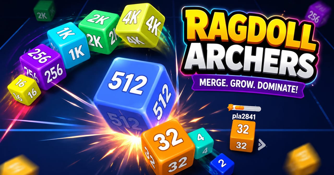 Cubes 2048.io gameplay