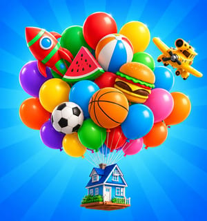 Merge 3D Balloons