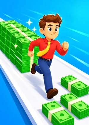 Money Stack Run 3D